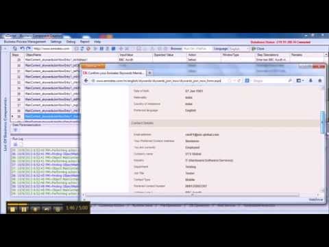 Emirates Airlines Scriptless Execution: eZscript™ Scripting Engine