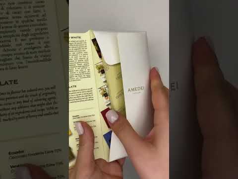 Unboxing white chocolate from Italy
