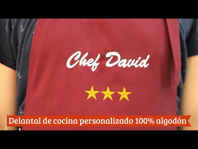 Vídeo relacionado con LolaPix Delantal Personalizado Mujer Hombre. Delantal Cocina Hombre. Regalo Personalizado Mujer. Delantales Personalizados. Regalos Cocineros. Regalo amigo invisible. Delantales Originales 75x63cm