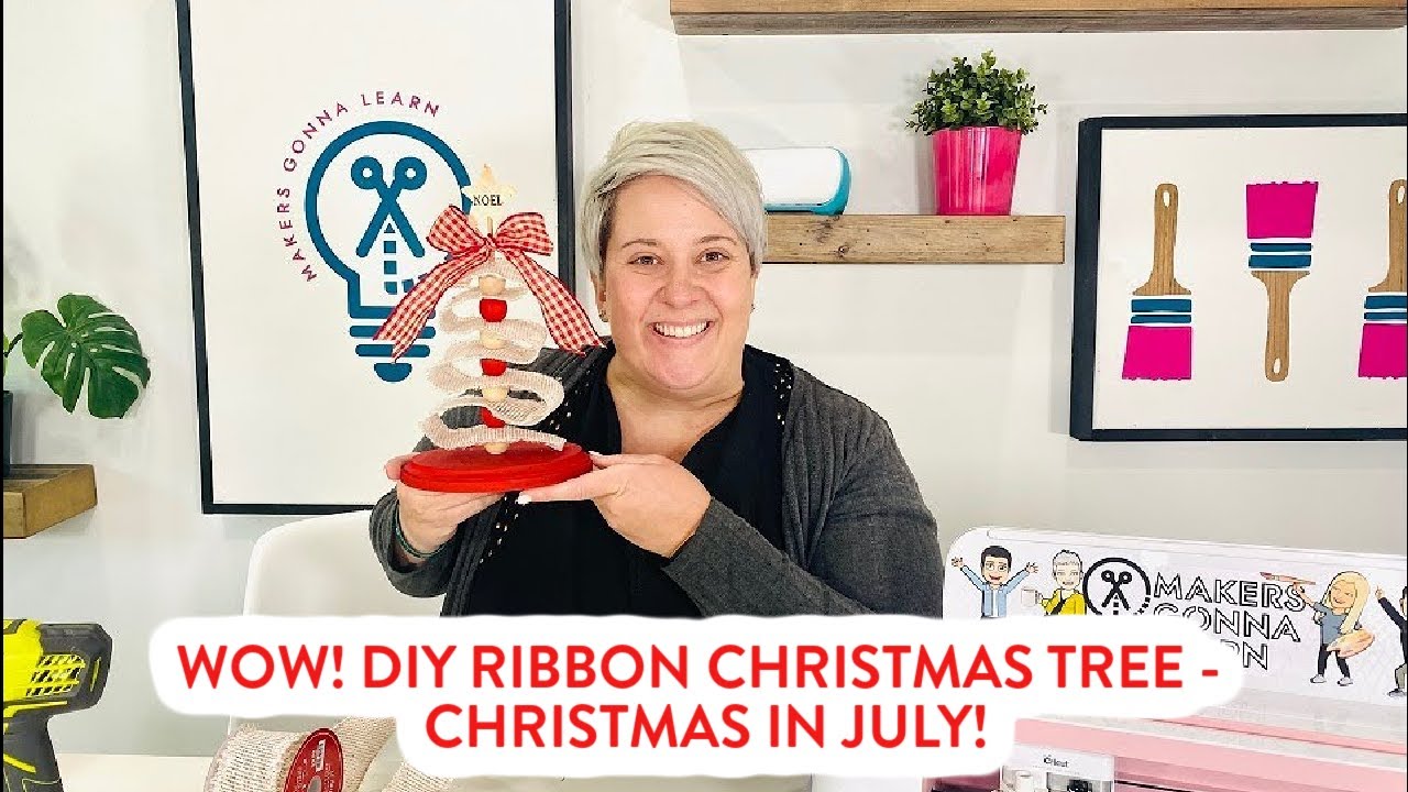WOW! DIY RIBBON CHRISTMAS TREE – Christmas In July!