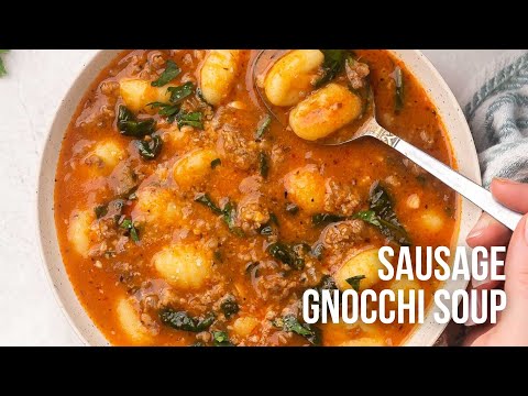 Sausage Gnocchi Soup l The Recipe Rebel