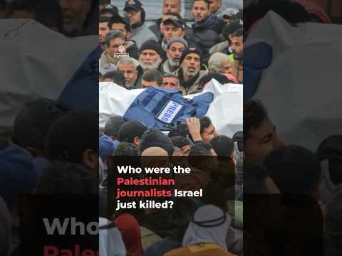 Who were the Palestinian journalists Israeli forces just killed? | AJ #shorts