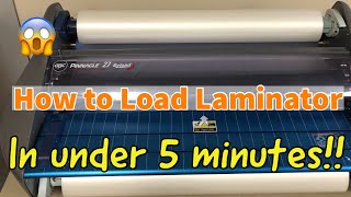 GBC Laminator 27 EZload How to Load Video