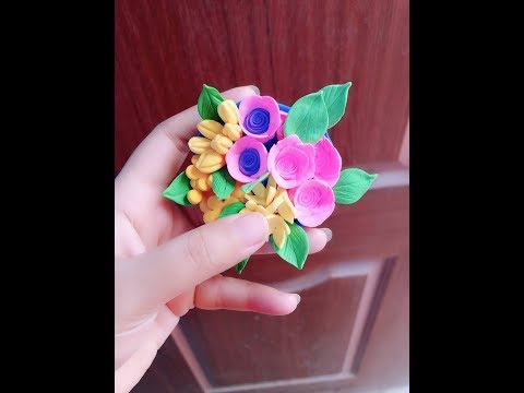 Polymer Clay Flowers Decor Tutorial