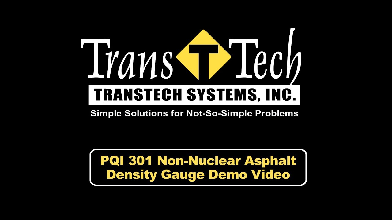 PQI - Pavement Quality Indicator Non Nuclear Asphalt Density Gauge