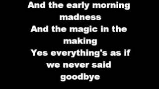 As if we never said goodbye with lyrics