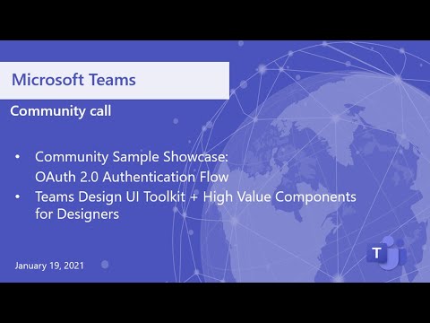 Microsoft Teams community call January 2021