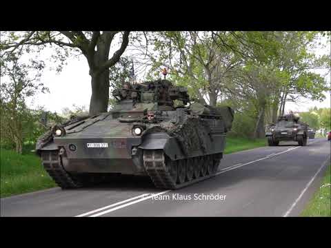 Konvoi Marder, Fennek, Boxer, Büffel und Logistik bei Billberge