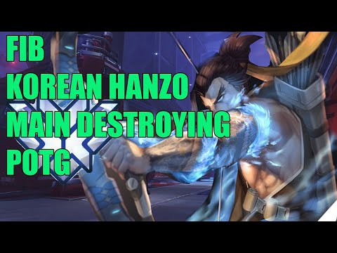FIB KOREAN BEST HANZO GAMEPLAY POTG - TOP 500 OVERWATCH SEASON 29