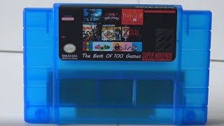 The Best 100 SNES Retro Game Collection Cart
