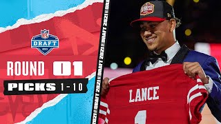 Pick 1-10: 3 Quarterbacks, The Highest Drafted TE, &amp; A Late Trade! | 2021 NFL Draft