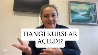 HANGİ KURSLAR AÇILDI? / Usta Öğretici Kurslar / Halk Eğitimi / Kurslar