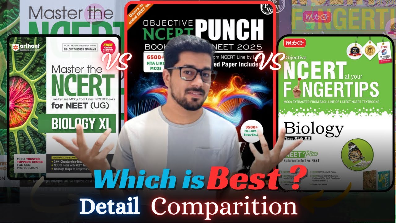 Master The Ncert VS MTG Fingertips VS PW Ncert Punch Review #neetbooks #ncert #booksreview #neet2026