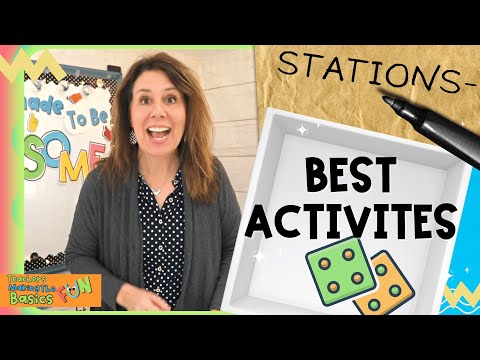 Best Activities For Independent Work Stations in Kindergarten and First Grade