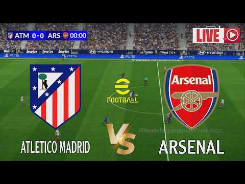 🎮 Arsenal vs Atletico Madrid | UEFA Champions League 2026 | Today's Match Simulation PES2021 