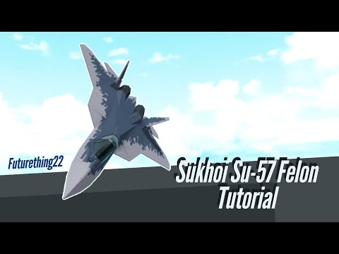 Sukhoi Su-57 "Felon" Fighter Jet Tutorial V2 (Roblox Build a Boat for Treasure)