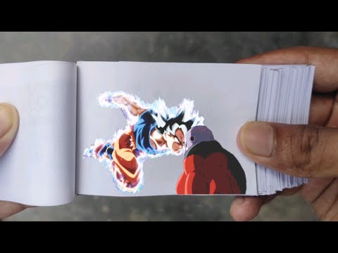Goku Transforms Into Ultra Instinct For The First Time Flipbook | Dragon ball Super Flip book