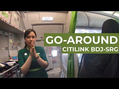 Cuaca Buruk dan Go-Around || Citilink Banjarmasin Menuju Semarang