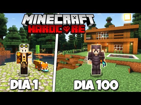 I SURVIVED 100 DAYS IN THE TAIGA BIOME IN MINECRAFT HARDCORE