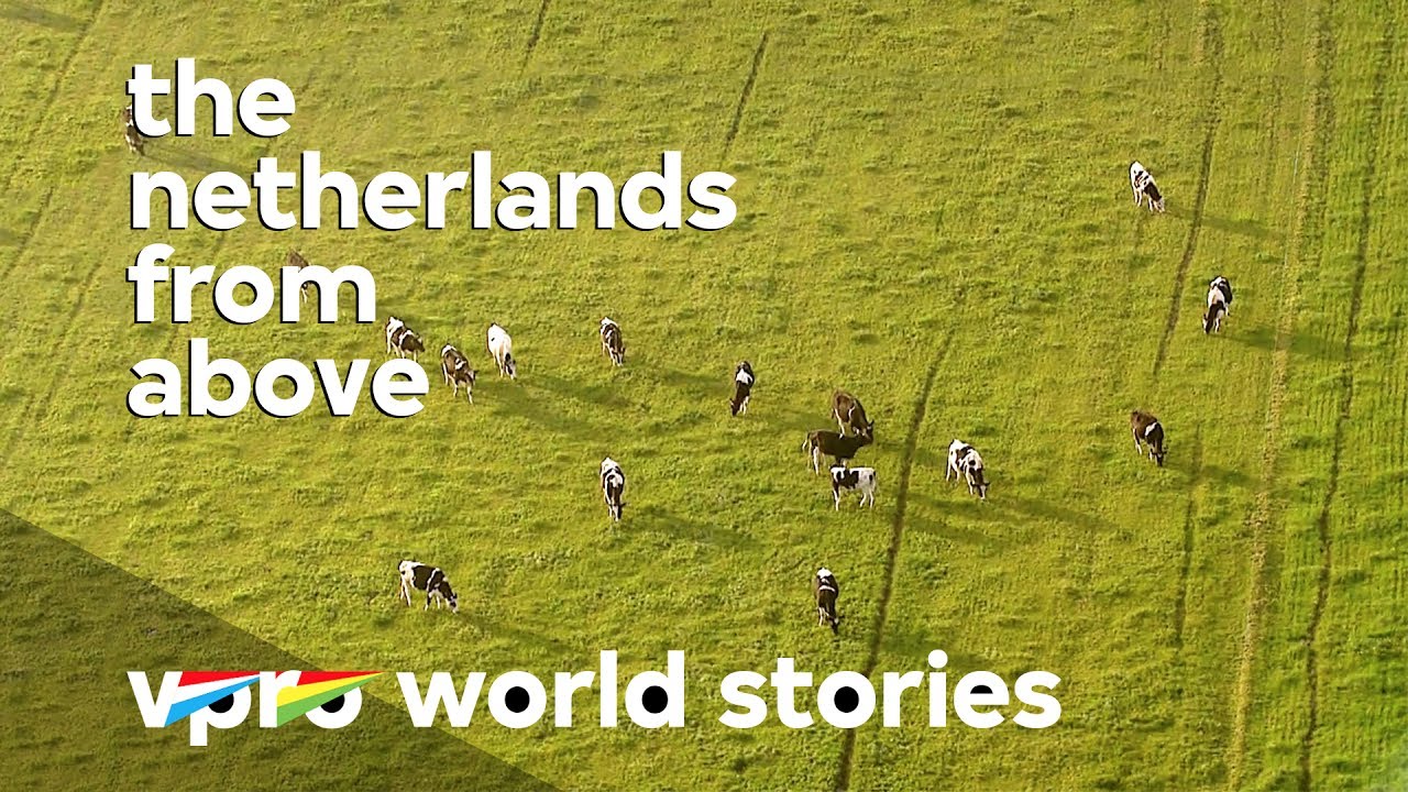 Dutch free range farming - The Netherlands from above