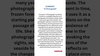 A Photograph-CBSE CLASS 11 POEM SUMMARY-Ncert Book Hornbill#Poetry#Class11 poem