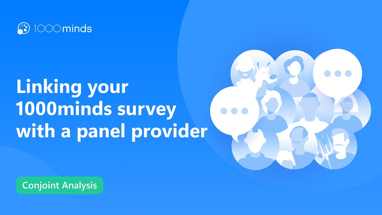 Linking your 1000minds survey with a panel provider
