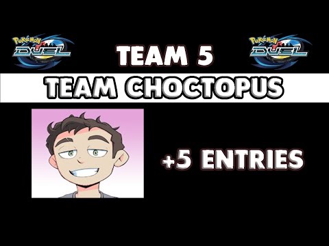 Pokemon Duel - TEAM CHOCTOPUS confirmed as 5th team for the indigo league! Video