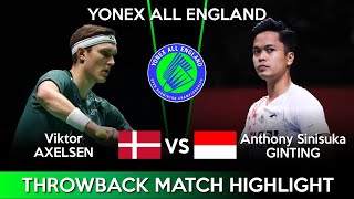 Download lagu FANTASTIC! Viktor Axelsen (DEN) vs Anthony Sinisuka Ginting (INA) | ALL England Badminton Throwback mp3