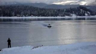 preview picture of video 'Hovercraft landing Seymour Arm'