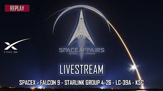 SpaceX - Falcon 9 - Starlink Group 4-26 - LC-39A - Kennedy Space Center - August 10, 2022