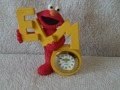 Small Sesame Street Elmo Desk Clock Needs Battery Used Collectible Unique
