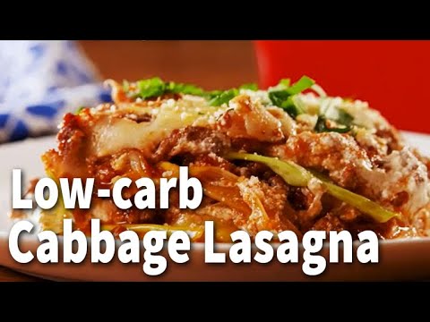 Low carb cabbage lasagna is so good