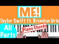 How to play ME! - Taylor Swift ft.Brendon Urie Piano Chords Tutorial