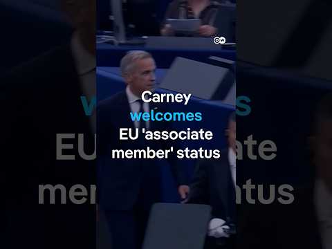 EU and Canada 'stronger together' - Carney speaks to EU Parliament | DW News