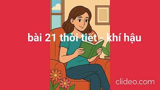 bài 21 thời tiết -  khí hậu