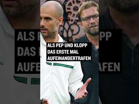 Wisst ihr noch, als Pep und Klopp das erste Mal aufeinander trafen? #shorts
