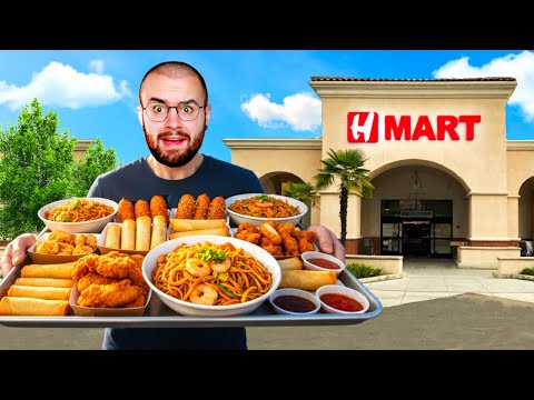 I ate at H Mart's food court for 48 HOURS challenge (10 RESTAURANTS)