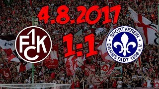 1. FC Kaiserslautern 1:1 SV Darmstadt 98 - 4.8.2017 - Ein Unentschieden das Hoffnung macht!