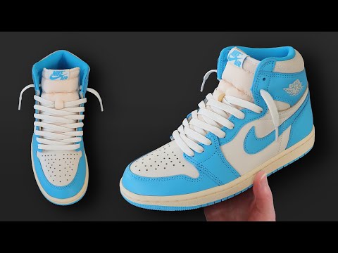 HOW TO LACE JORDAN 1 HIGH | LOOSE LACING TUTORIAL FEATURING 'UNC REIMAGINED'
