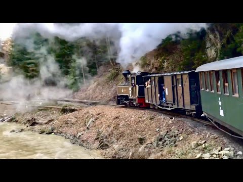Riding Romania’s Last Narrow Gauge Steam Train – A Scenic 4K HDR Journey