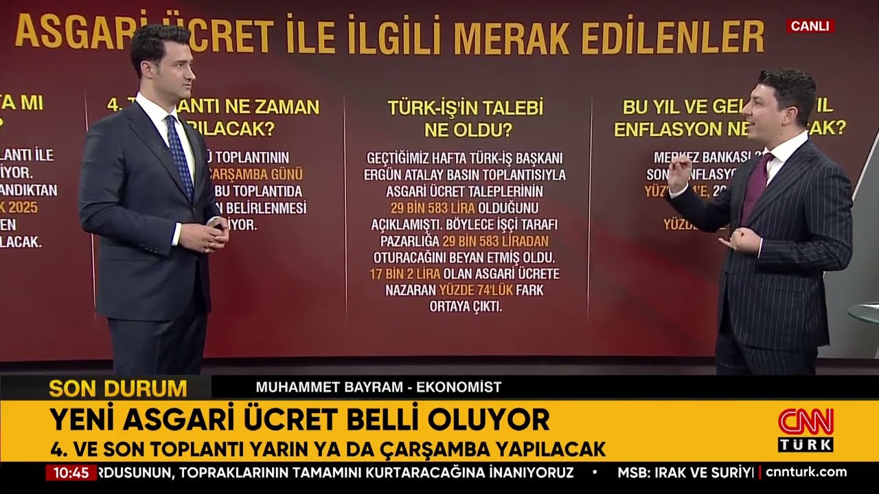 Asgari Ücrette Son Düzlüğe Girildi! Kabine'de Kritik Toplantı...