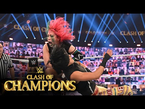 Thumbnail of the video: Asuka surprises Bayley with title challenge: WWE Clash of Champions 2020 (WWE Network Exclusive)