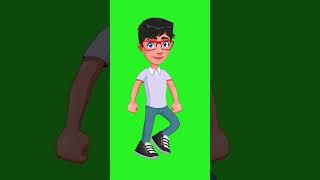 GREEN SCREEN BOY WALKING ❤️❤️ // #withoutcopyrights#2danimation