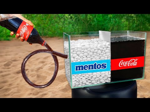DIY Coca Cola and Mentos vs Aquarium | Best Experiments and Tests