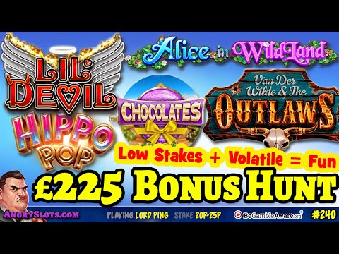 Low Stake Volatile Slots BONUS HUNT - Silverback Multiplier Mountain, Lil Devil, Hippopop & more
