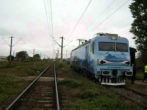 Montana 001 la manevre cu trenul regal, in Alba