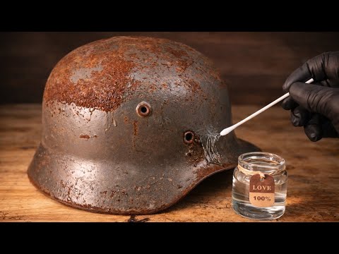 Rusted and Dented Helmet Restoration | Dr Restoration