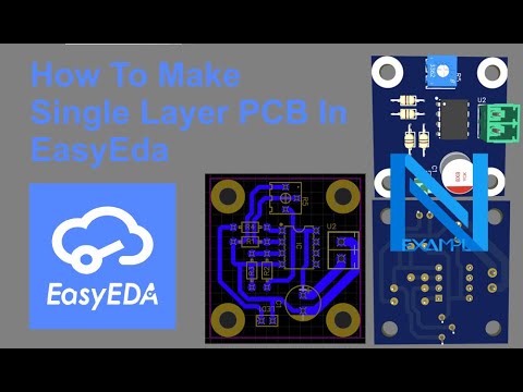 How To Make Single Layer PCB In EasyEda || Simple Tricks