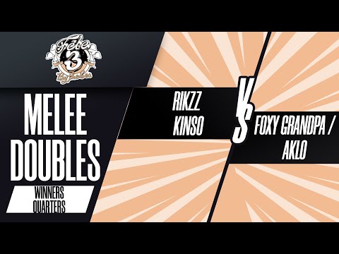 Rikzz / Kins0 vs Foxy Grandpa / Aklo - Melee Doubles Winners Quarters - Fête 3: By the Sea