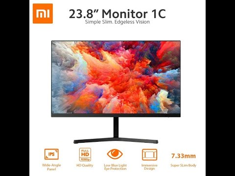 Xiaomi 1C 23.8″ Desktop Monitor  ( unboxing & tutorial  brightness )